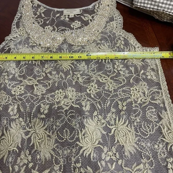 ANTHROPOLOGIE MOULINETTE SOEURS Lace Beaded Blouse - Picture 13 of 15
